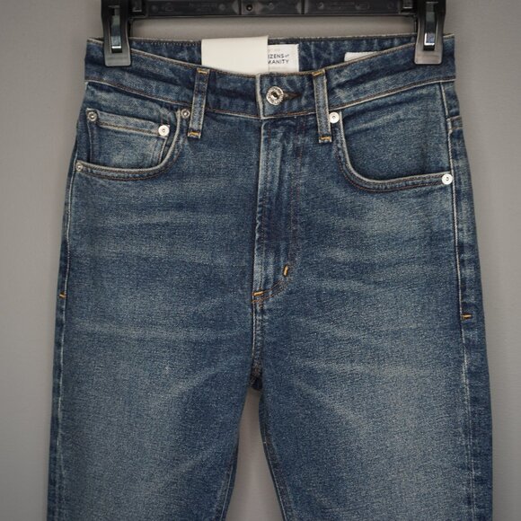 New Citizens of Humanity Zurie High Rise Straight Leg Jeans in Eugene size 24 - Picture 5 of 16